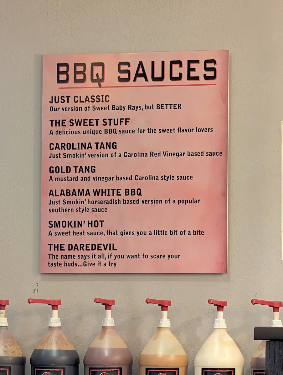 Menu Just Smokin' Barbecue-1
