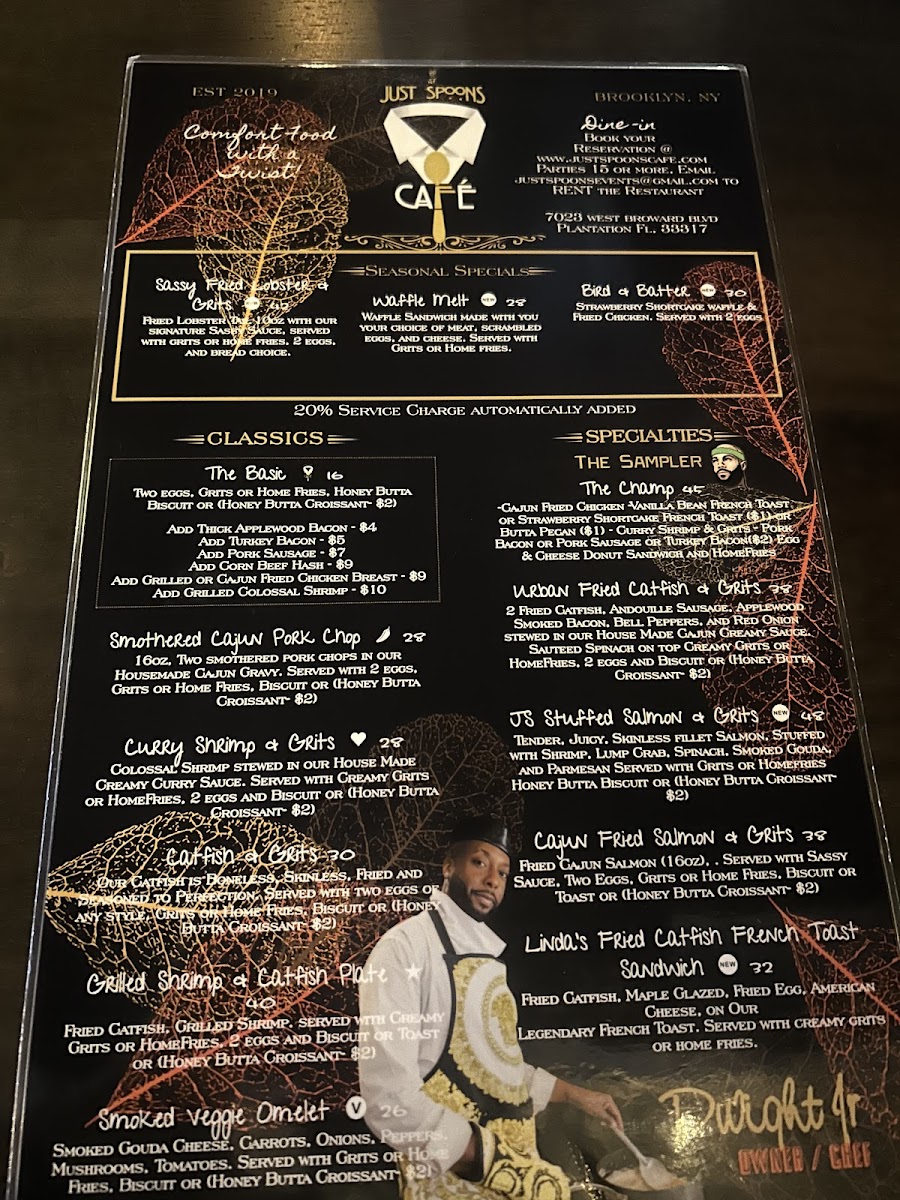 Menu Just Spoons Café-1