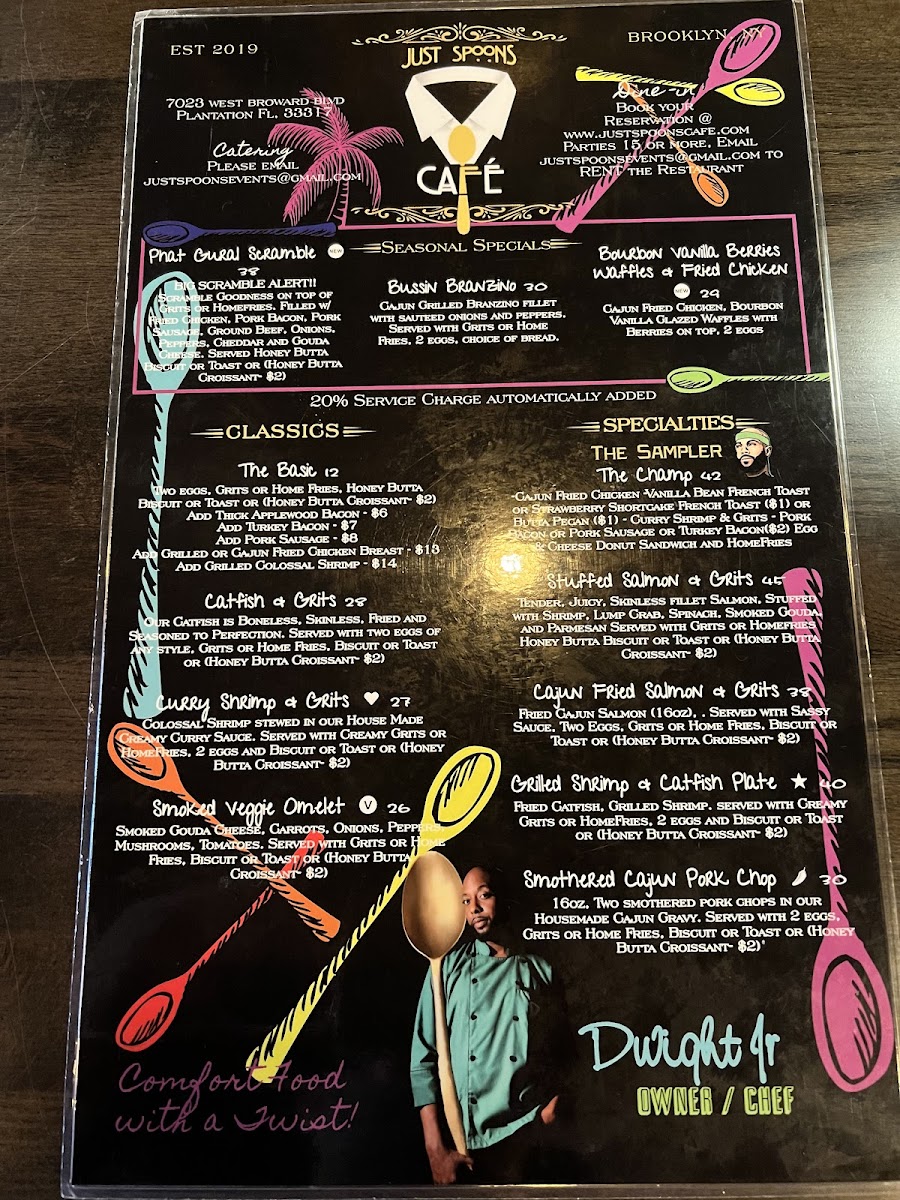Menu Just Spoons Café-8