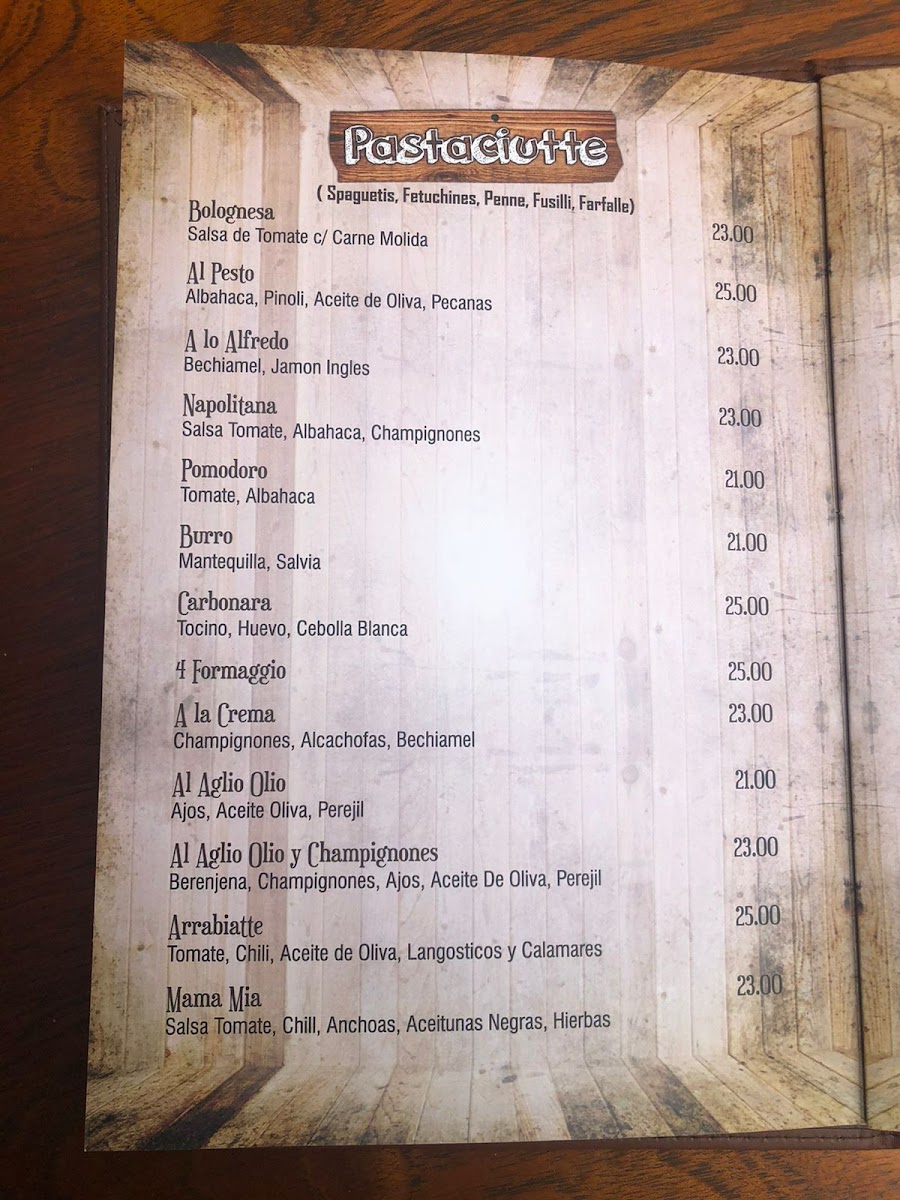 Menu Justin Pizzeria A La Leña-10
