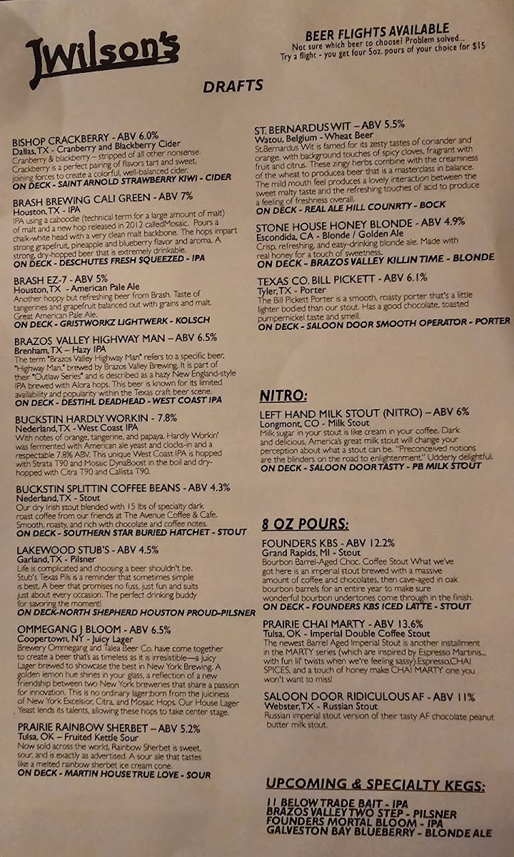 Menu Jwilson's-1