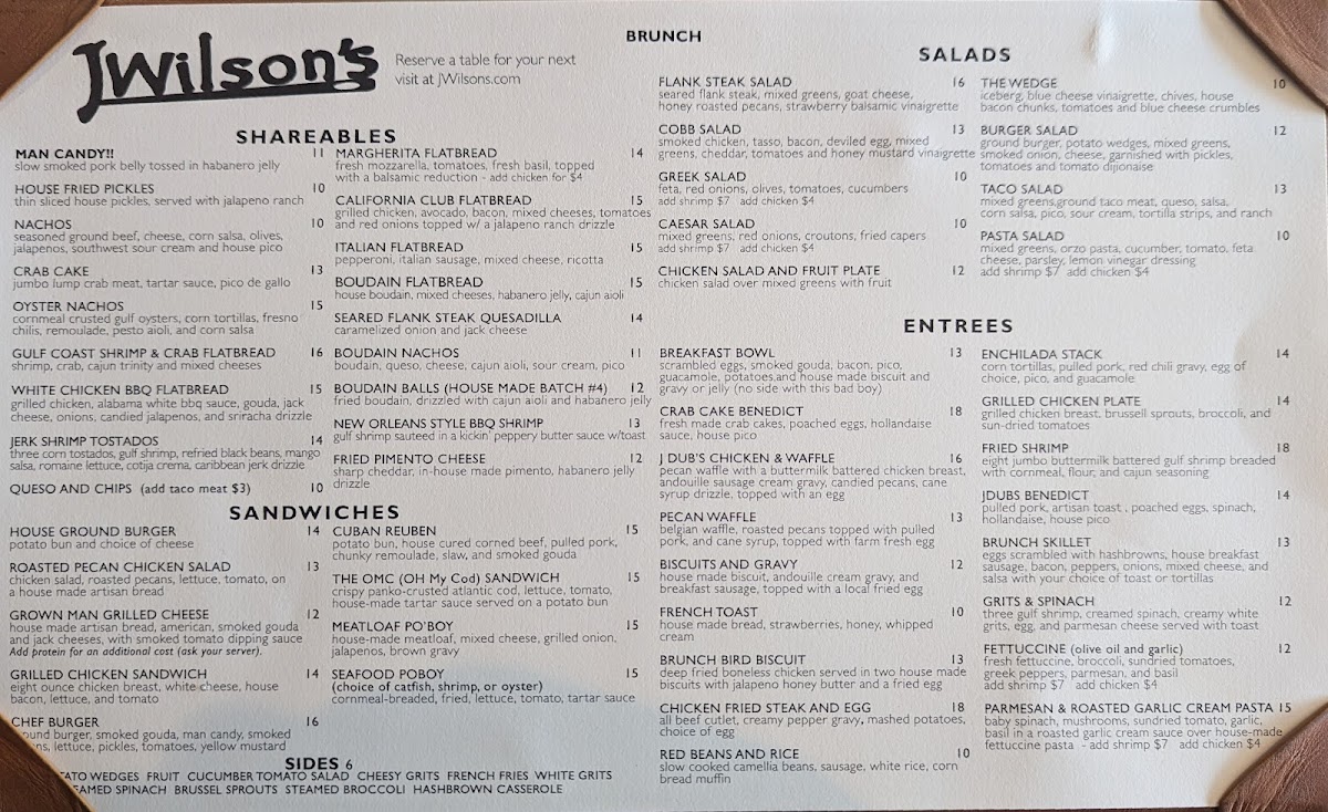 Menu Jwilson's-8