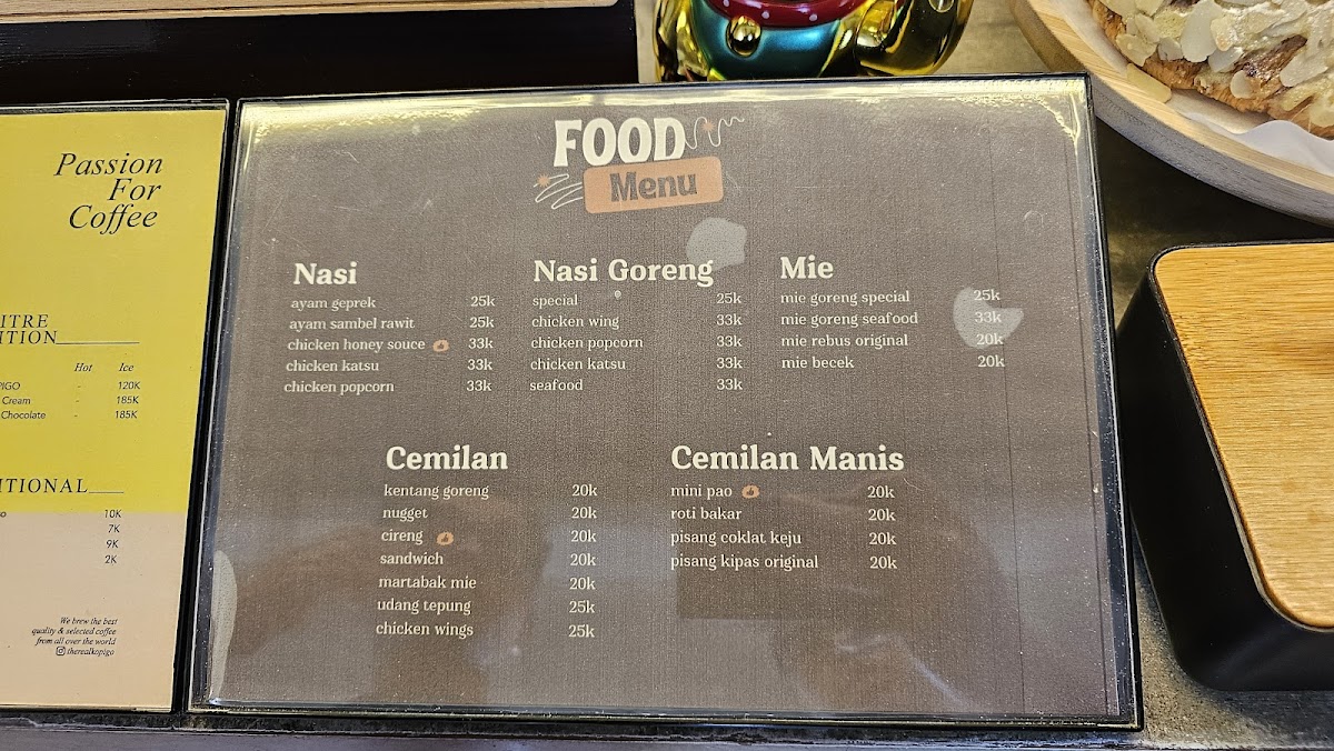 Menu K O P I G O-6