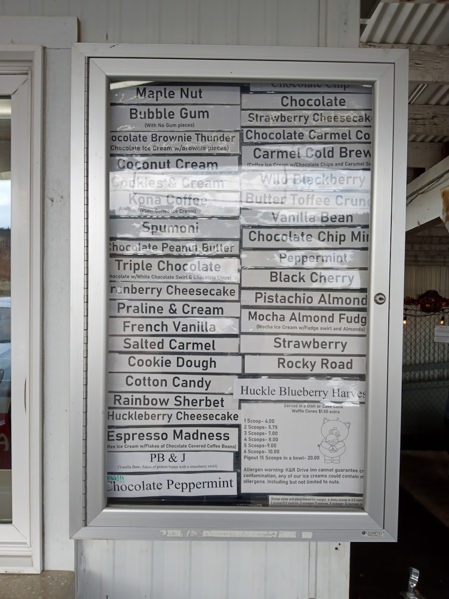 Menu K & R Drive-Inn-7