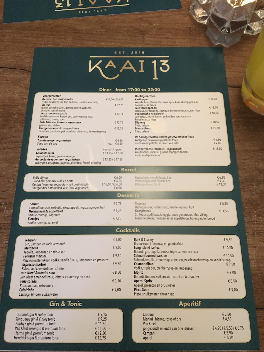 Menu Kaai 13 Brasserie-4