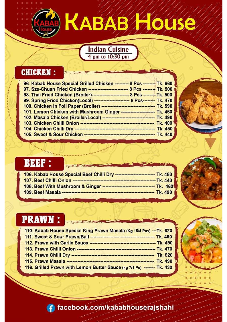 Menu Kabab House Multi Cuisine Restaurant-2