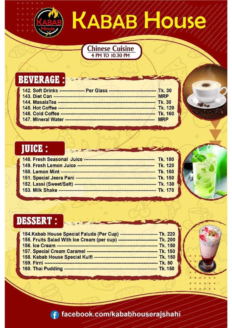 Menu Kabab House Multi Cuisine Restaurant-5