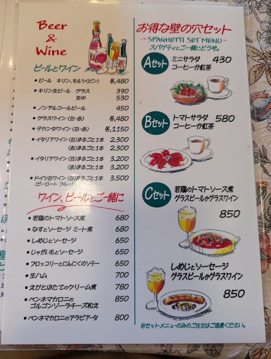 Menu Kabenoana Nishichiba-1