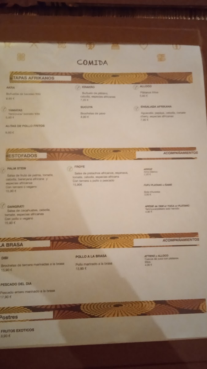 Menu Kabongo-4