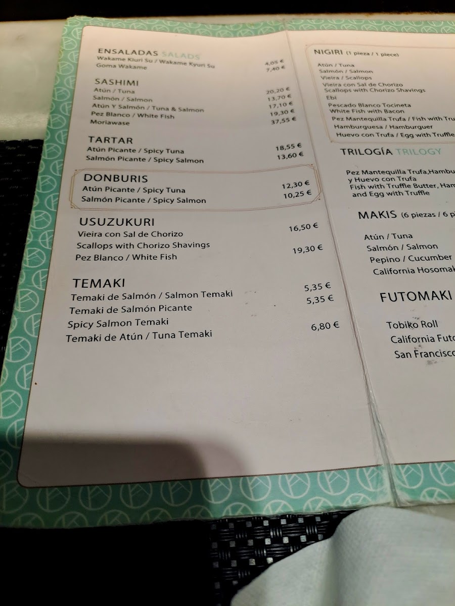 Menu Kabuki-1