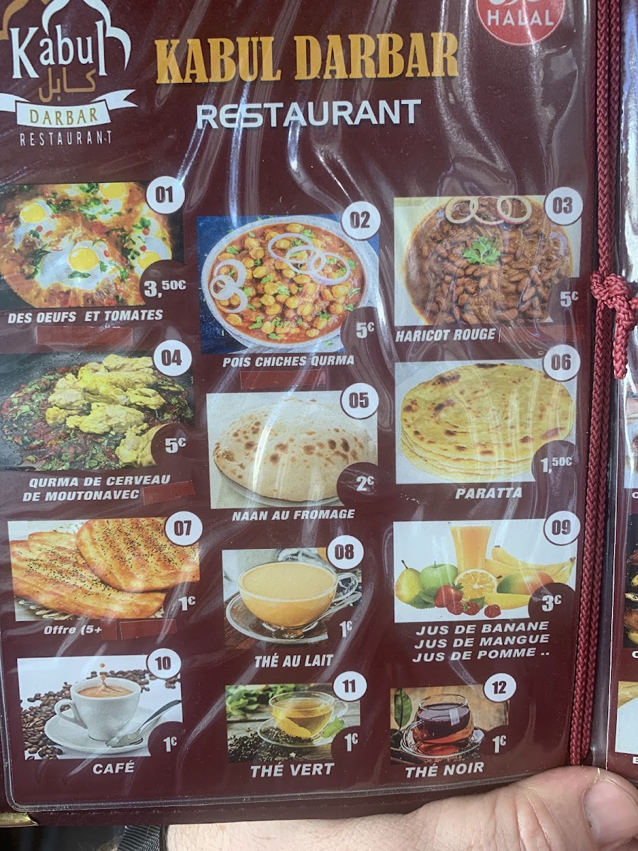 Menu Kabul Darbar-1
