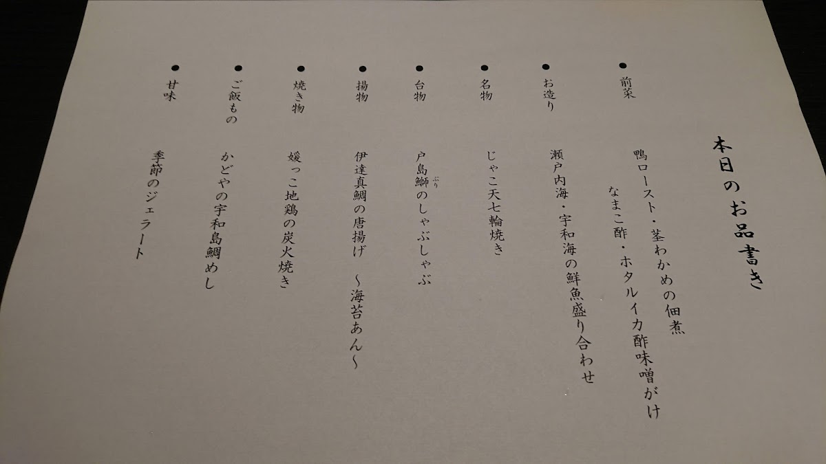 Menu Kadoya Kasumitei (Japanese Restaurant)-8