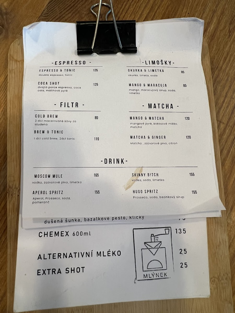Menu Kafé Mlýnek-1