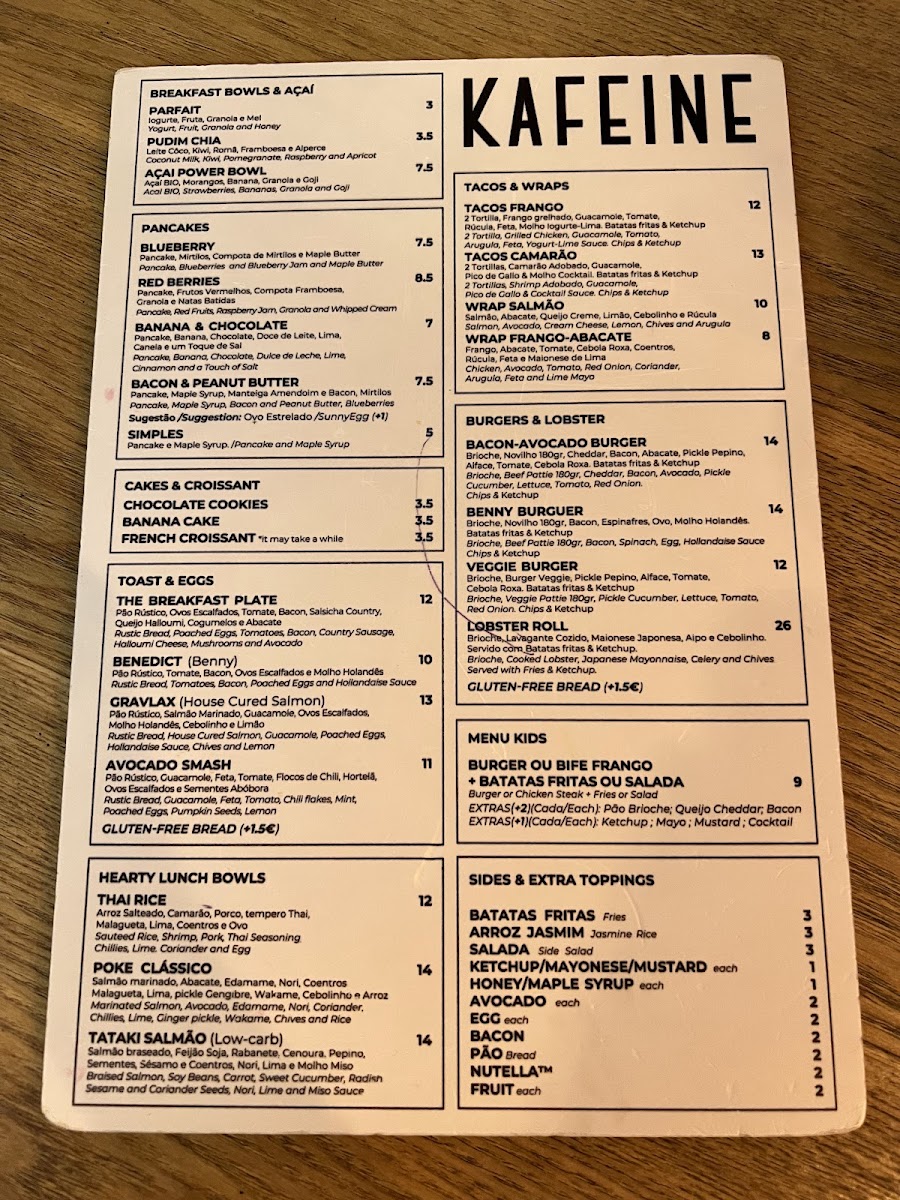 Menu Kafeine Lisboa-1