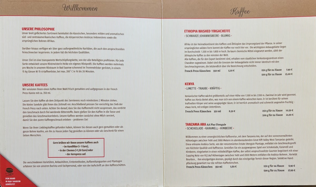 Menu Kaffeerösterei Bad Saarow-2