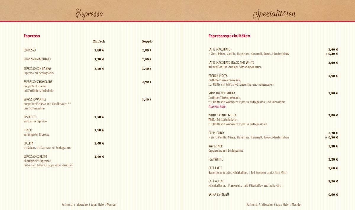 Menu Kaffeerösterei Bad Saarow-3