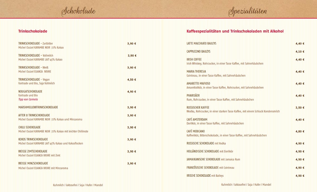 Menu Kaffeerösterei Bad Saarow-4