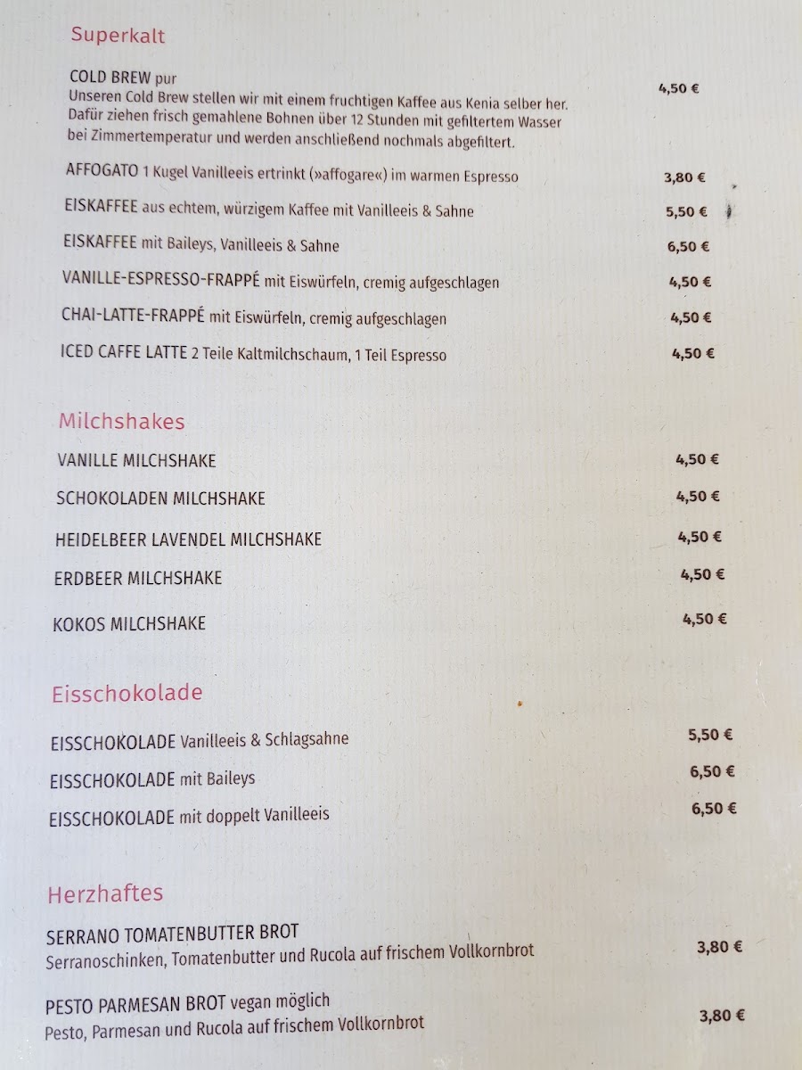 Menu Kaffeerösterei Bad Saarow-8