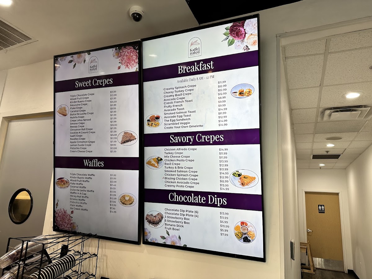 Menu Kaffeinated At Rim-9