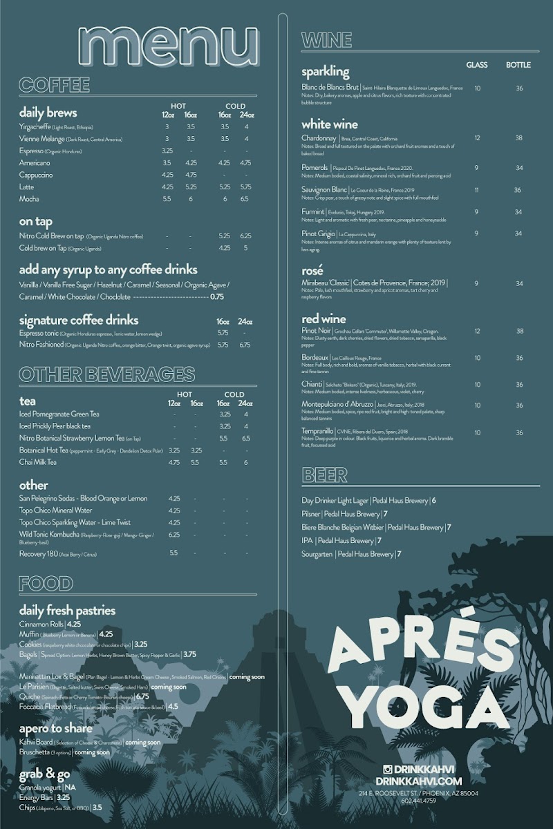 Menu Kahvi Coffee And Cafe-1
