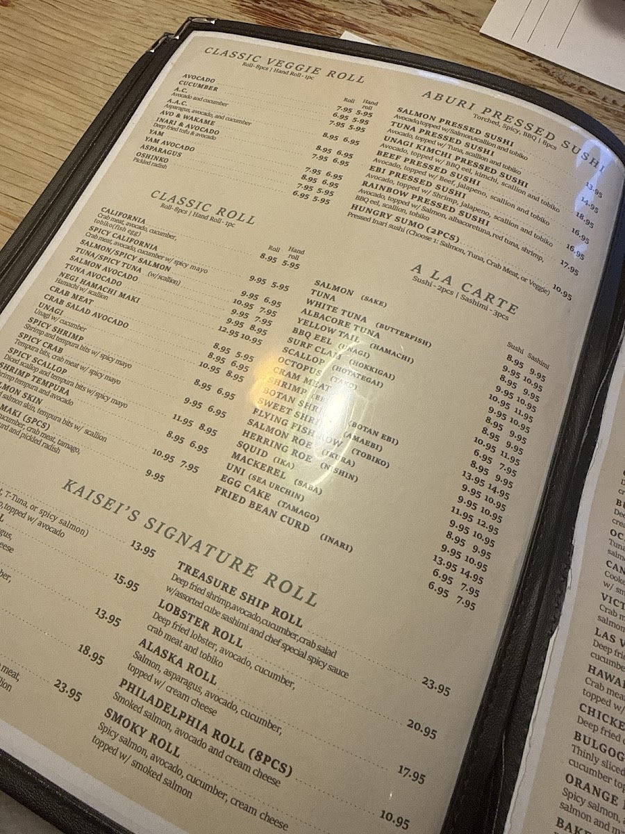 Menu Kaisei Sushi-10