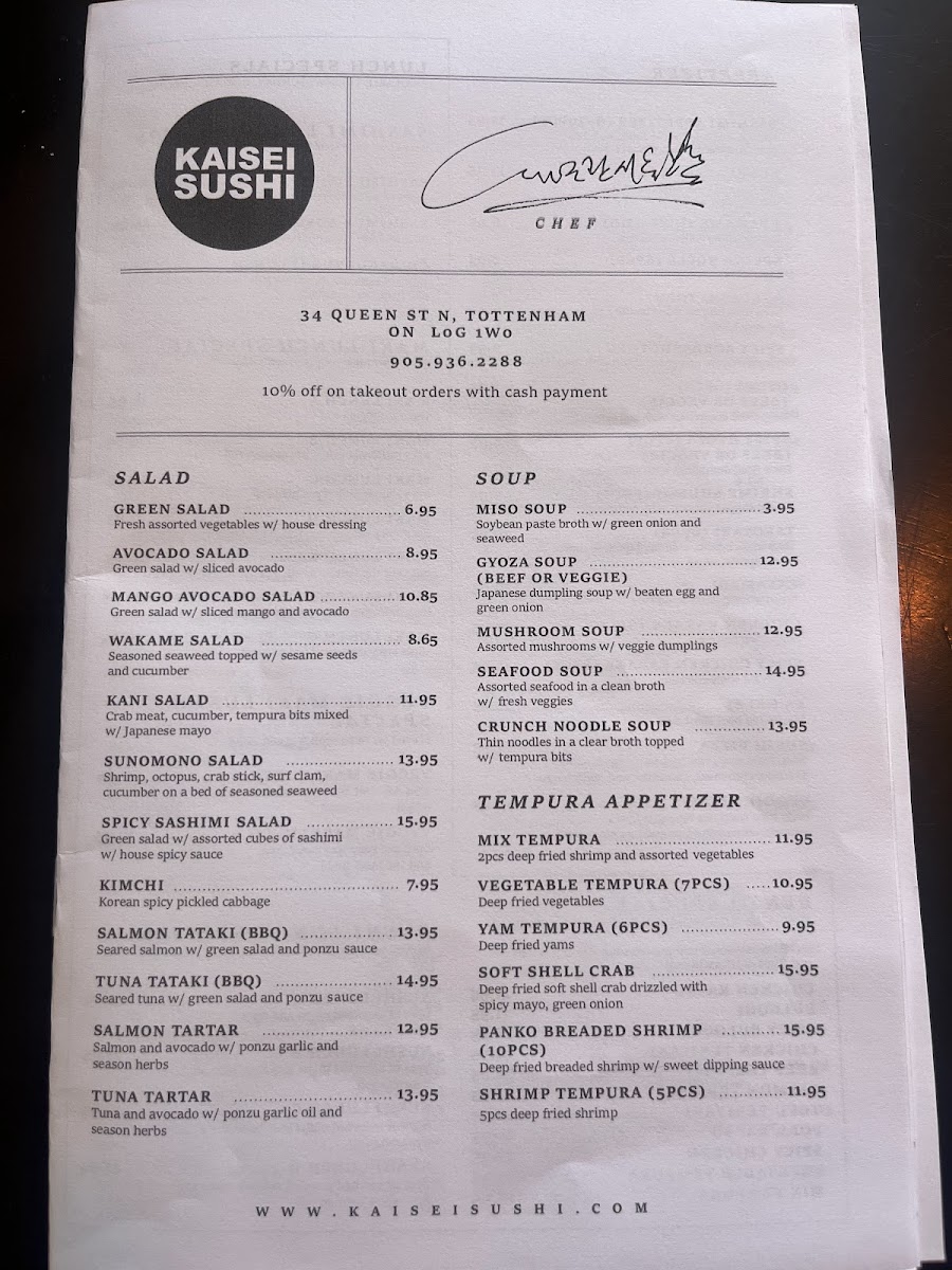 Menu Kaisei Sushi-2