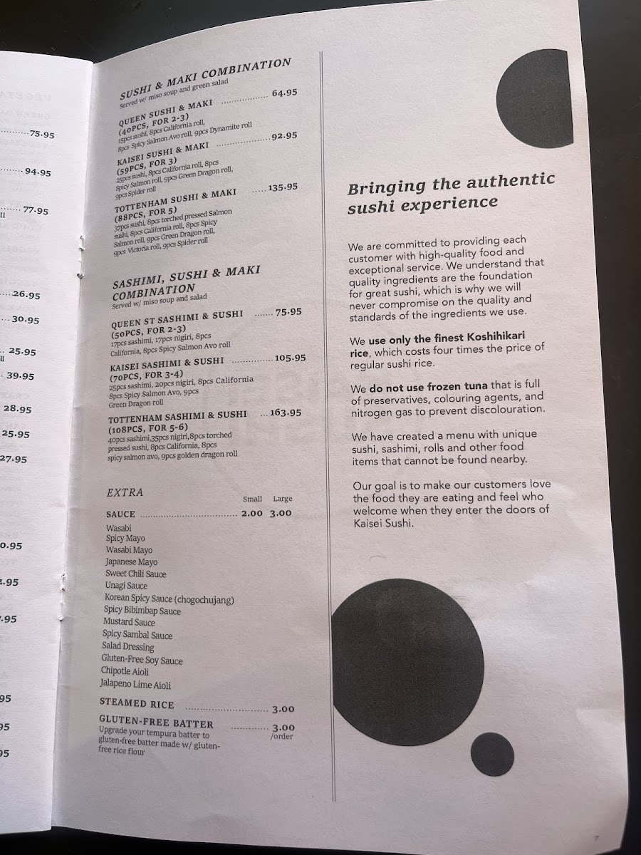 Menu Kaisei Sushi-7