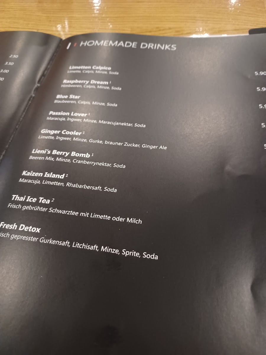 Menu Kaizen-2
