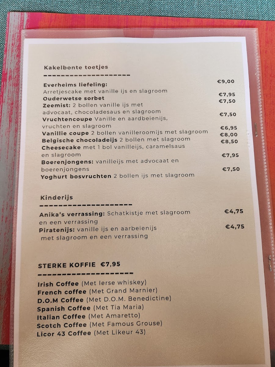 Menu Kakelbont, Eetgeleghenheid-2