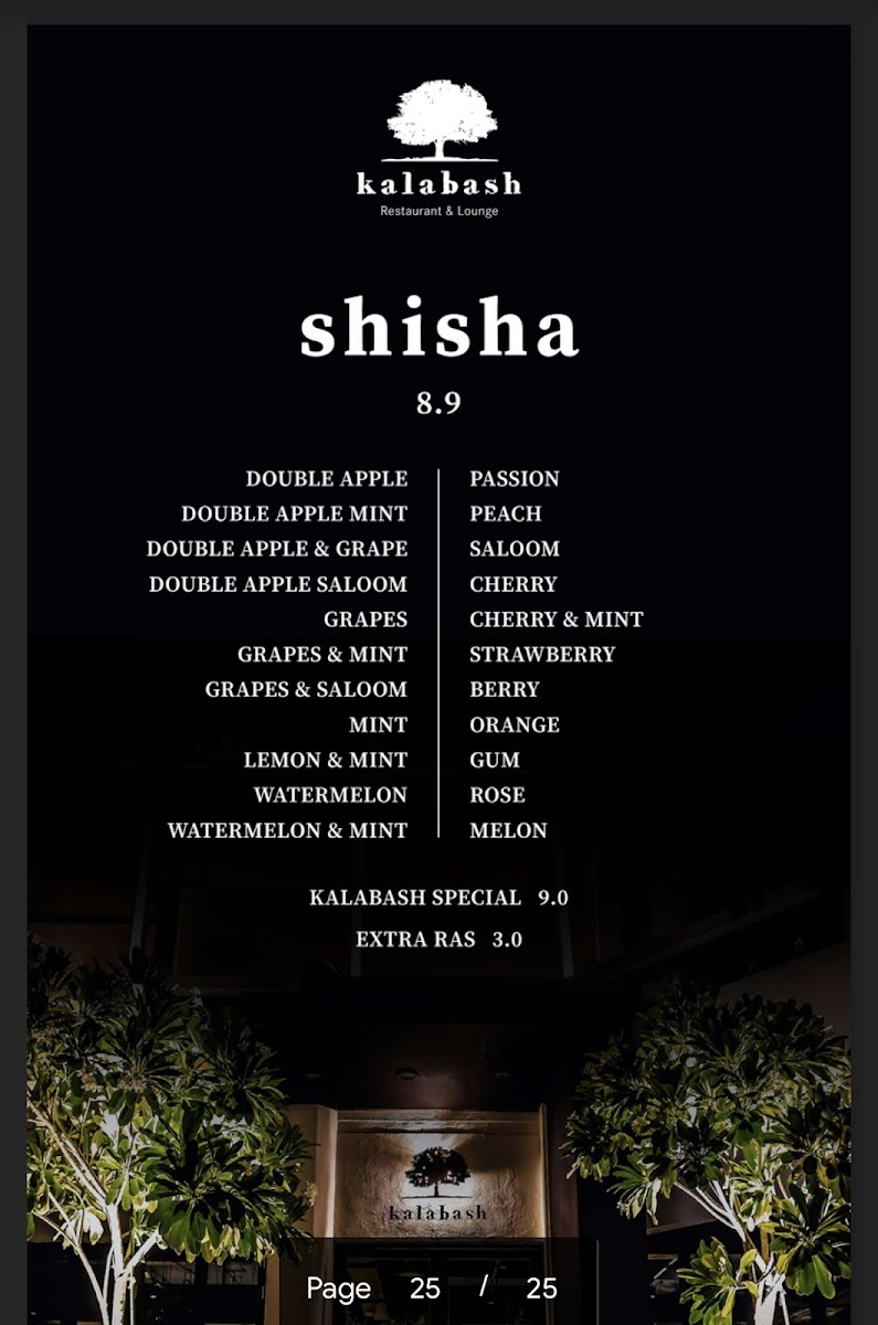 Menu Kalabash Restaurant & Lounge-1