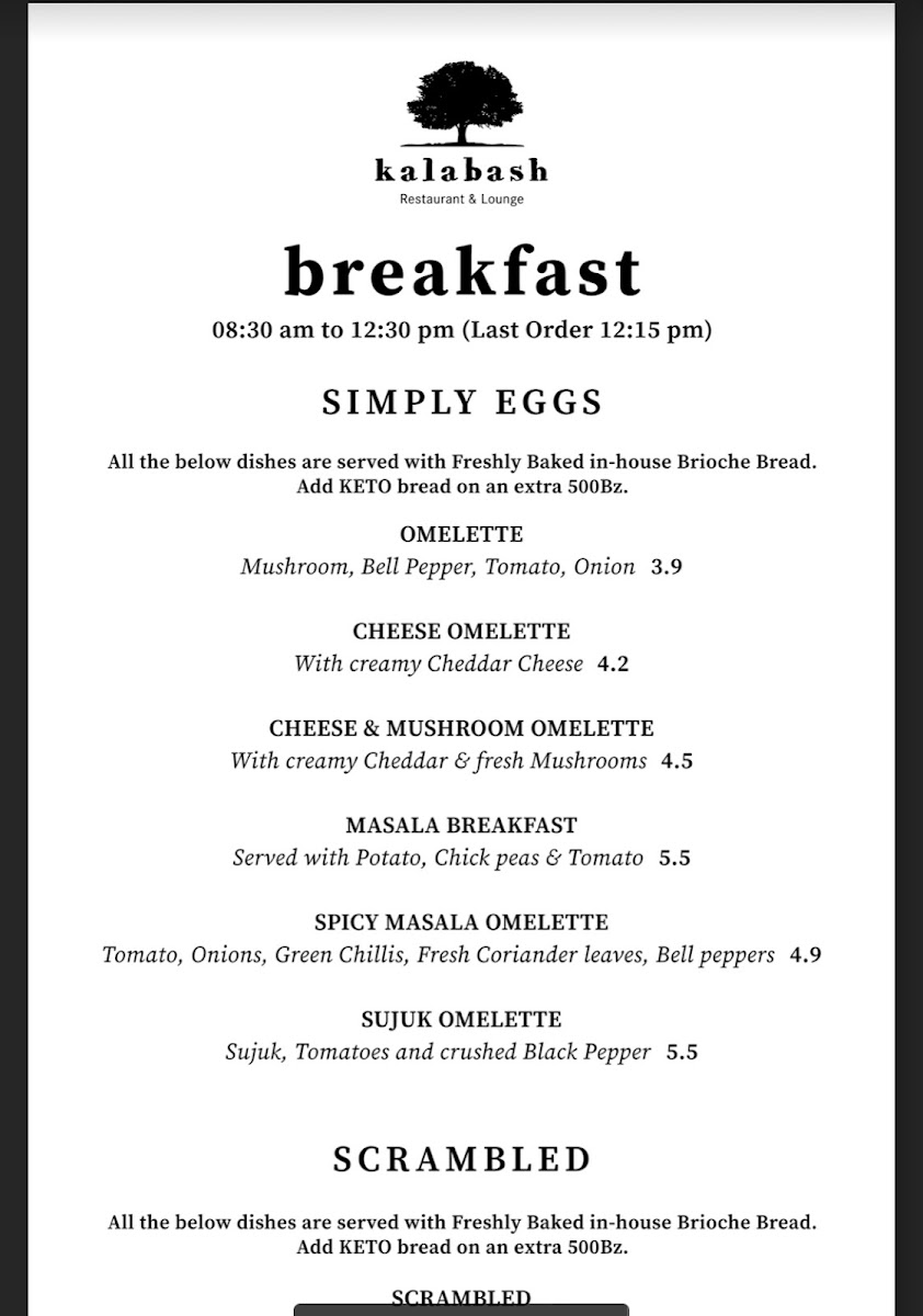 Menu Kalabash Restaurant & Lounge-3