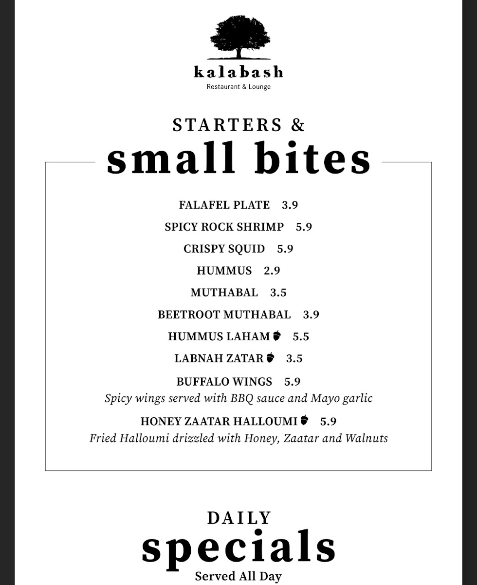 Menu Kalabash Restaurant & Lounge-8