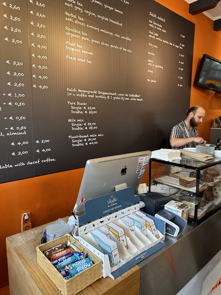 Menu Kaldi Koffie & Thee Amsterdam Herengracht-1