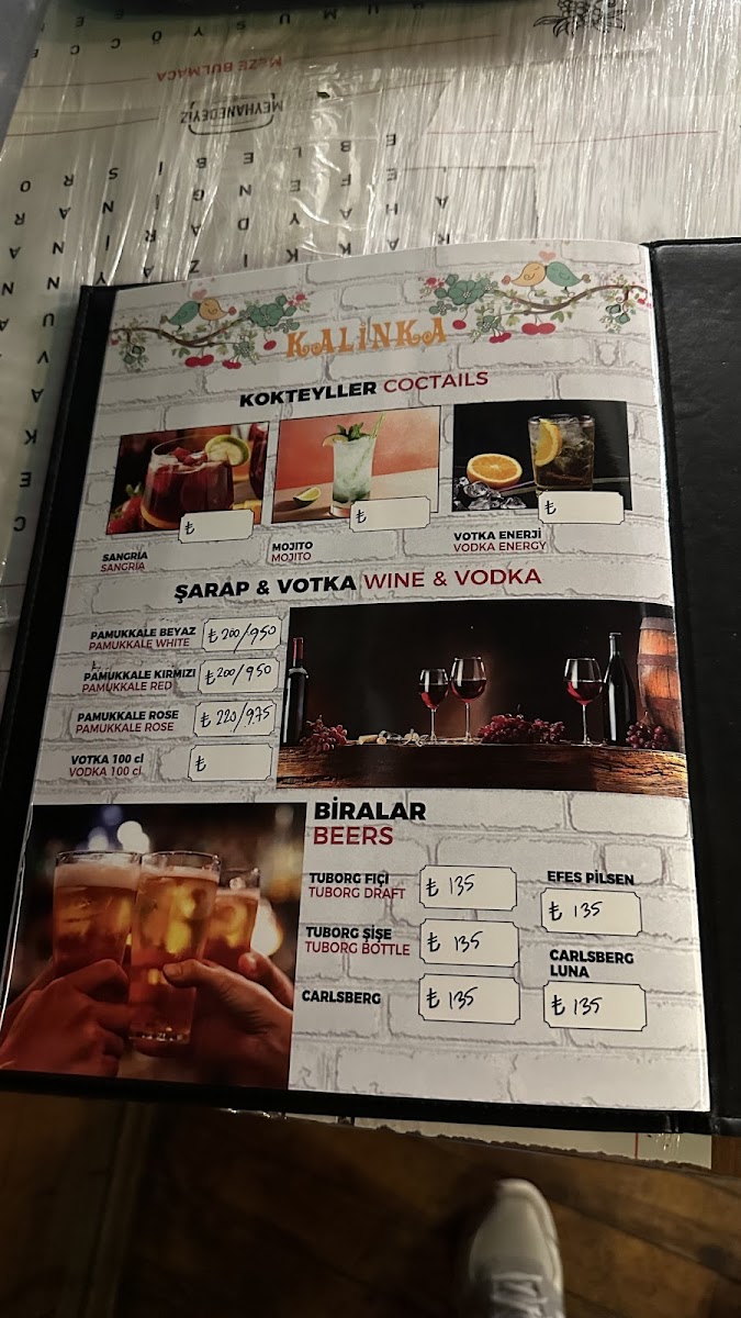 Menu Kalinka-7
