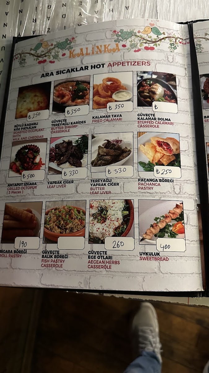 Menu Kalinka-8