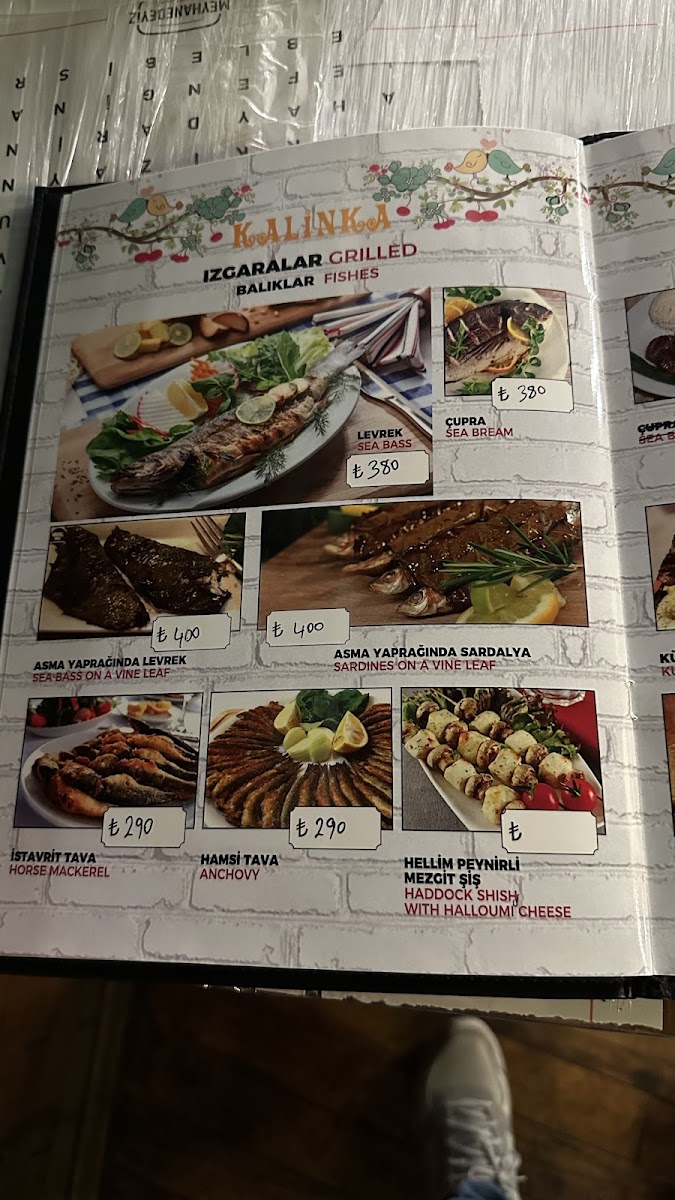 Menu Kalinka-9
