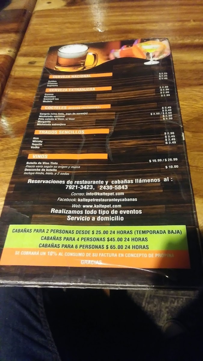 Menu Kaltepet • Los Naranjos-6