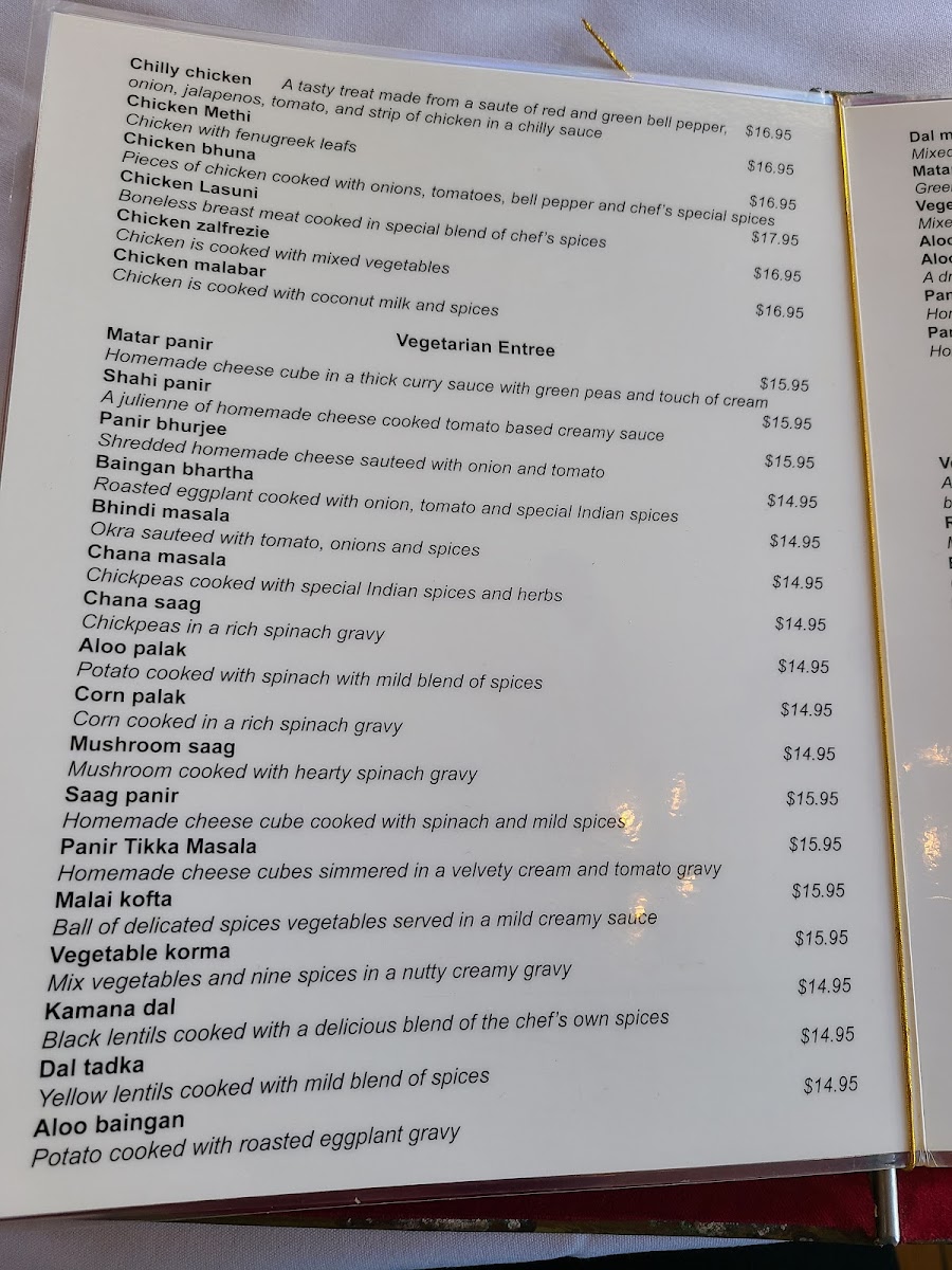 Menu Kamana Fine Indian Cuisine-1