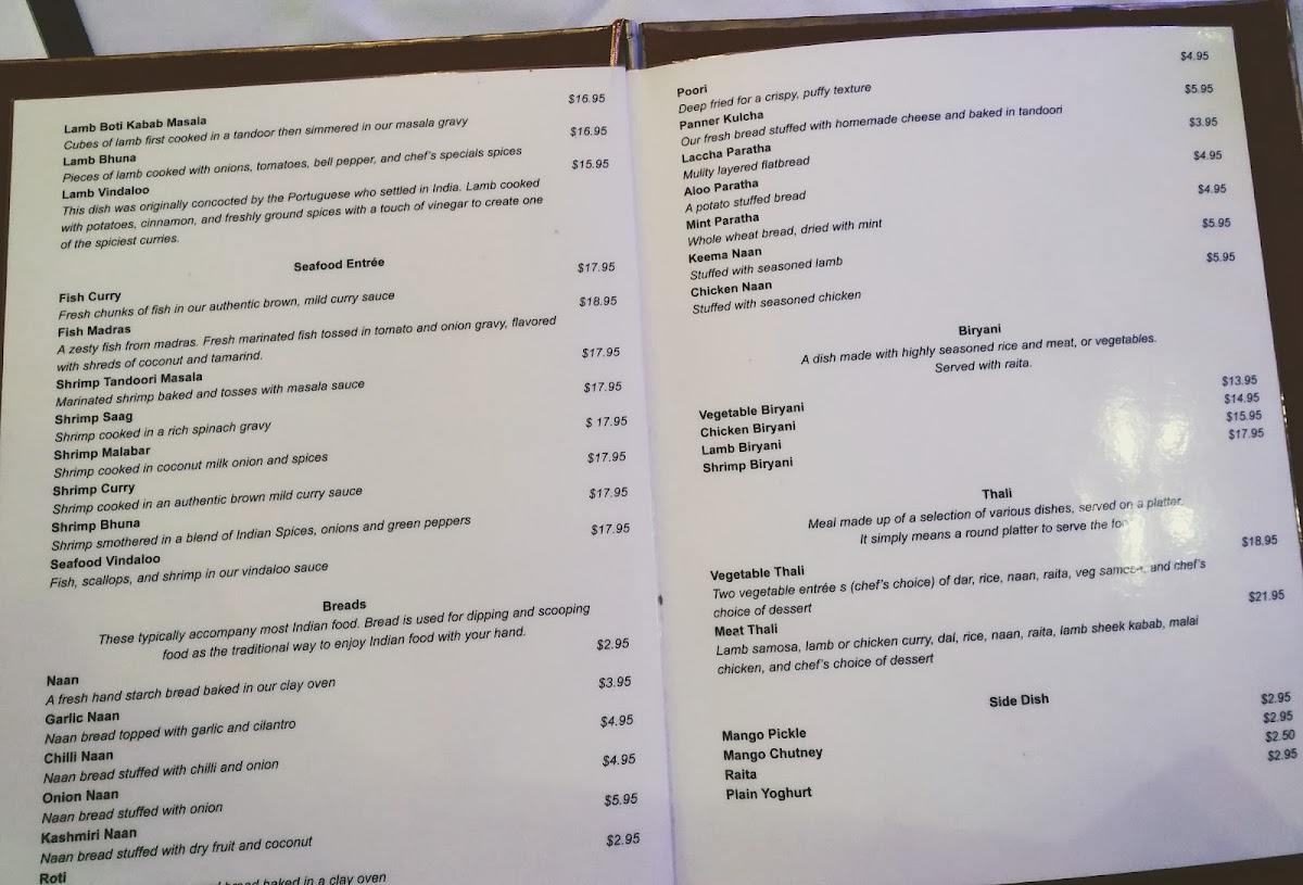 Menu Kamana Fine Indian Cuisine-6