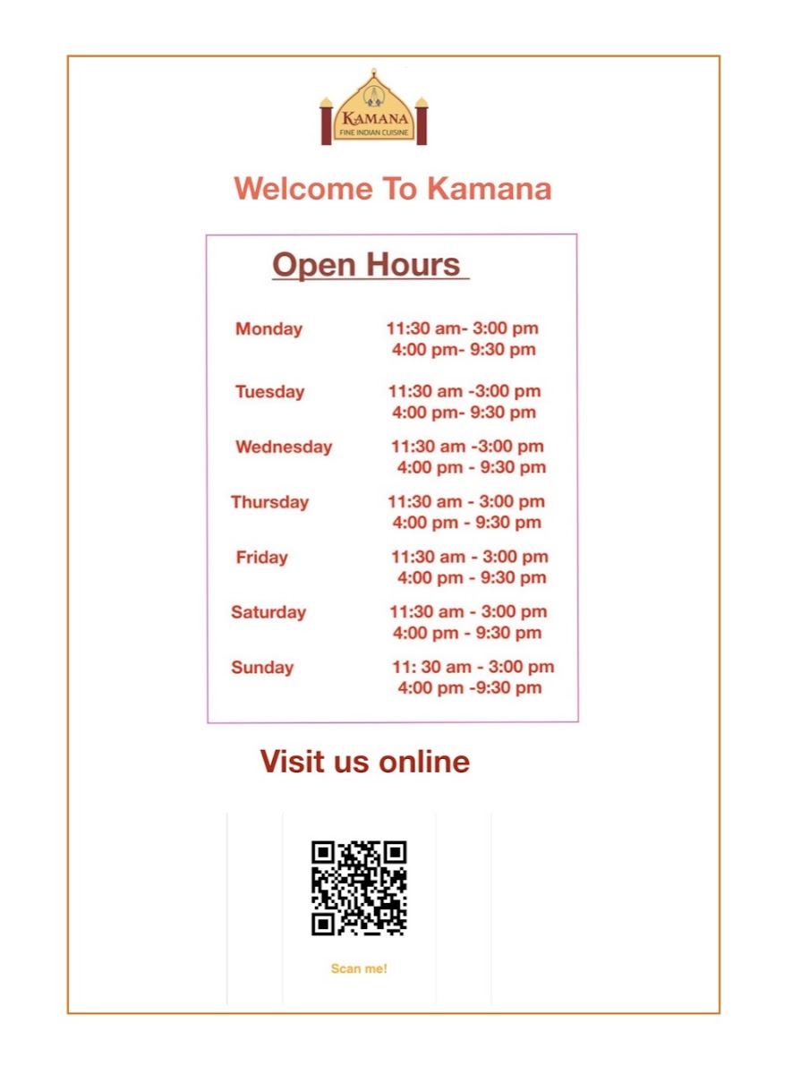 Menu Kamana Fine Indian Cuisine-8
