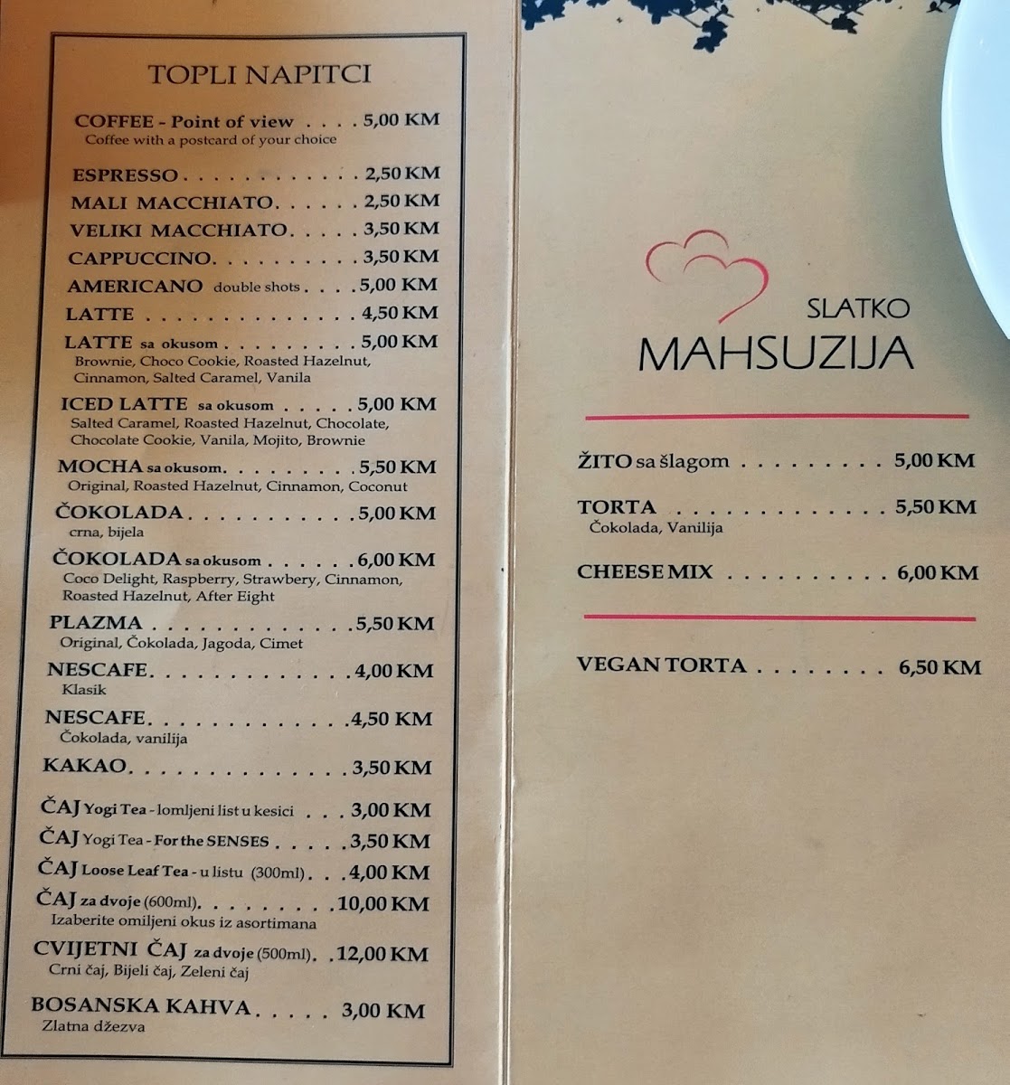 Menu Kamarija-2