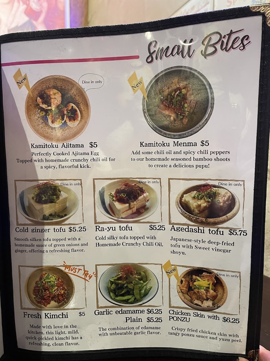 Menu Kamitoku Ramen Ward Center-4