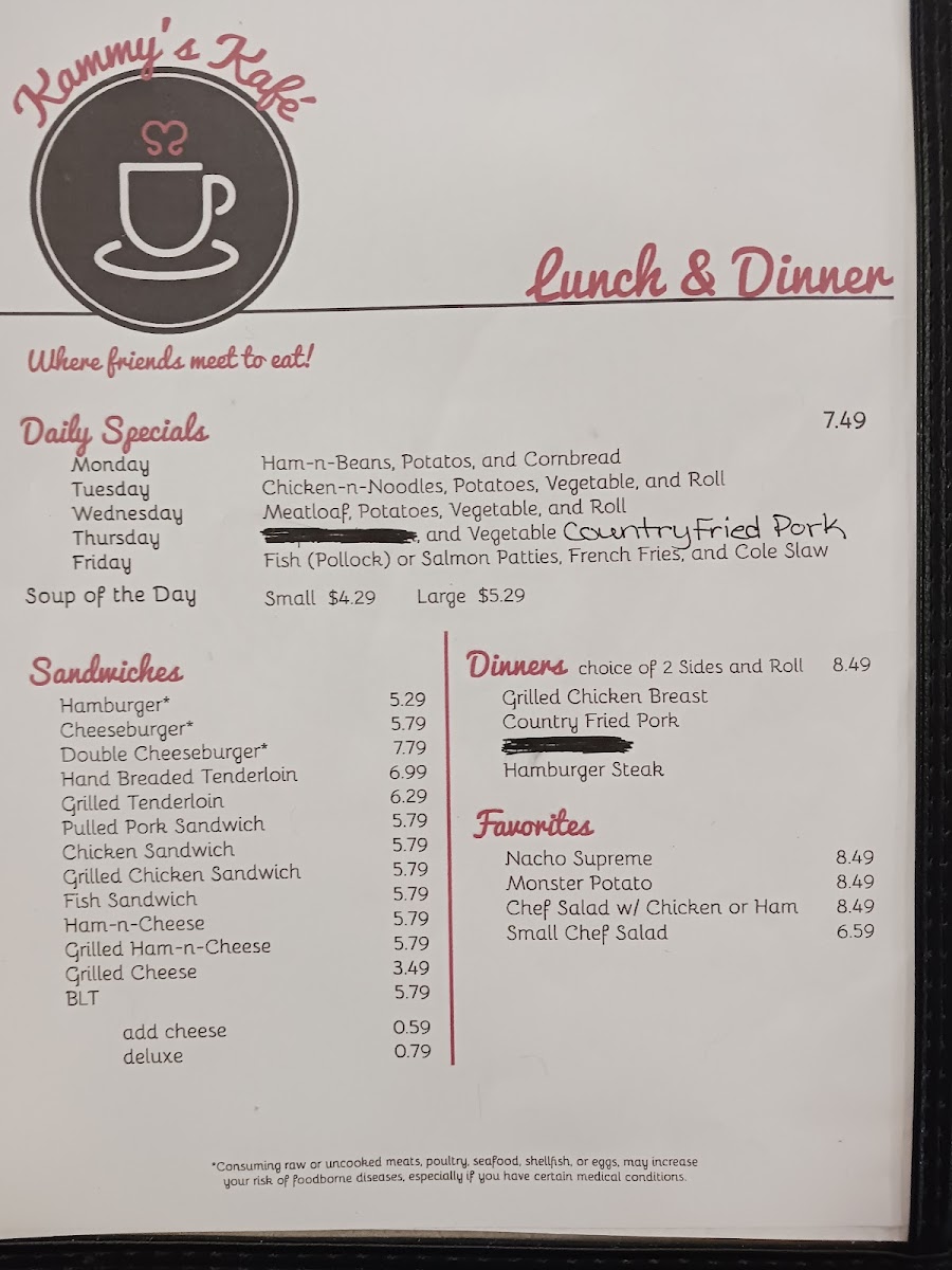 Menu Kammy's Kafé-4