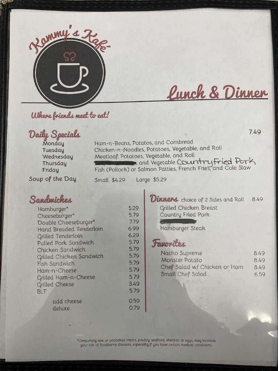 Menu Kammy's Kafé-5