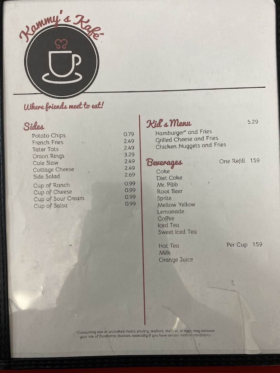 Menu Kammy's Kafé-6