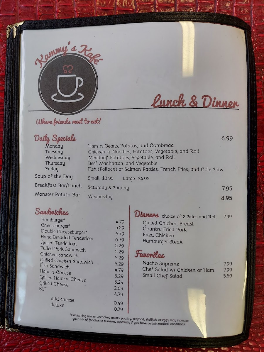 Menu Kammy's Kafé-7