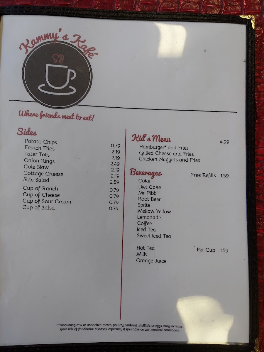 Menu Kammy's Kafé-9