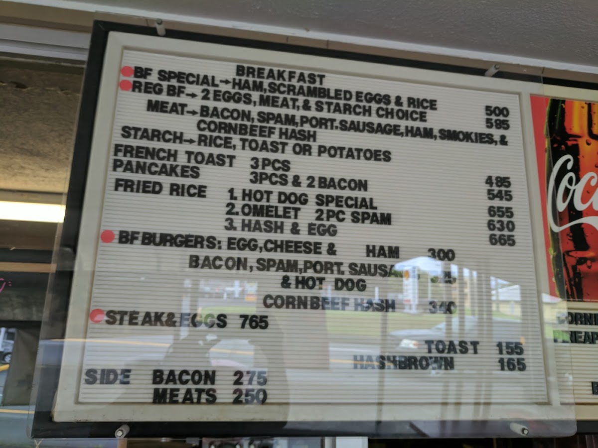 Menu Kandi's Drive Inn-7