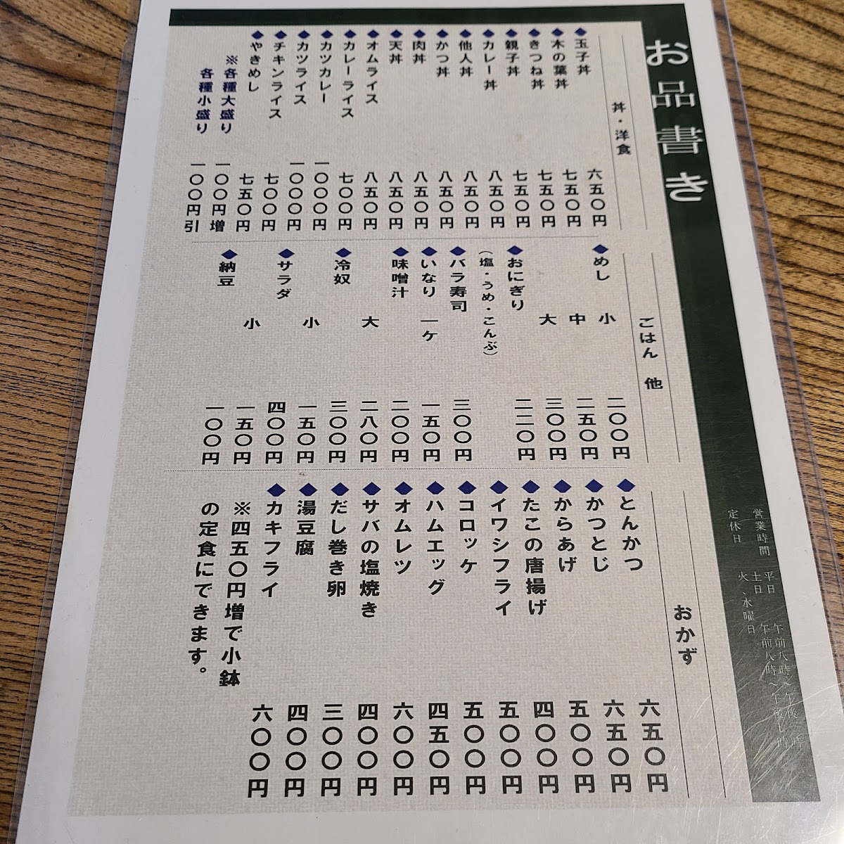 Menu Kaneto Shokudo-3
