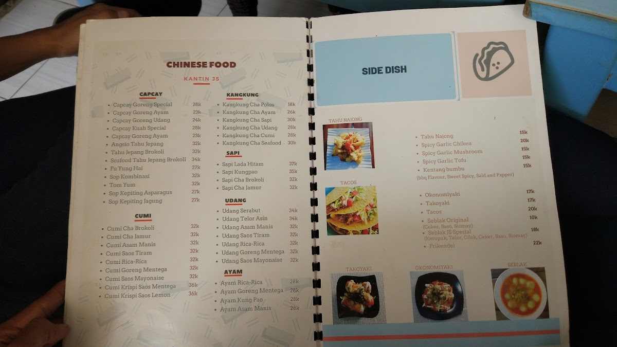 Menu Kantin Js-10